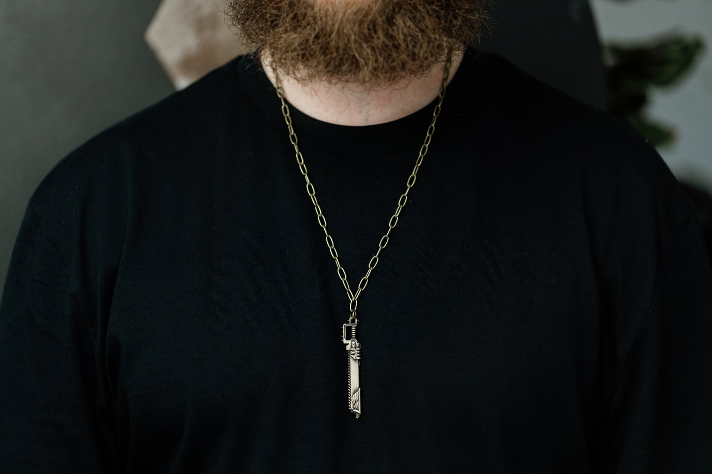 Warhammer 40K Space Marine Chainsword Pendant Necklace
