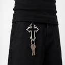 Gothic Cross Carabiner Keychain