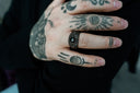 Black Stone Arcane Sigil Ring