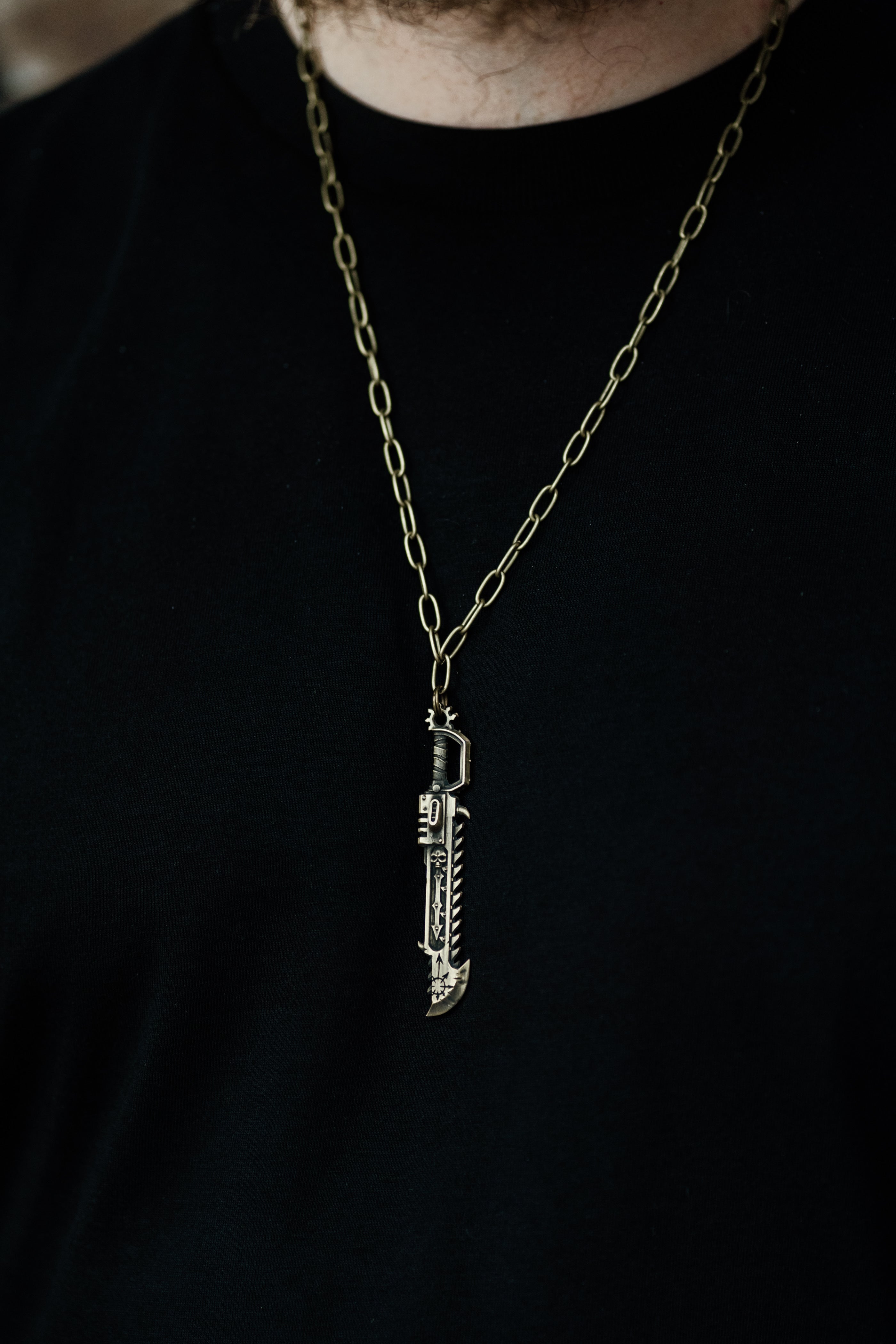 Warhammer40K Heretic Chainsword Pendant Necklace