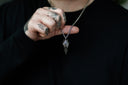 Raven Skull Pendant Necklace