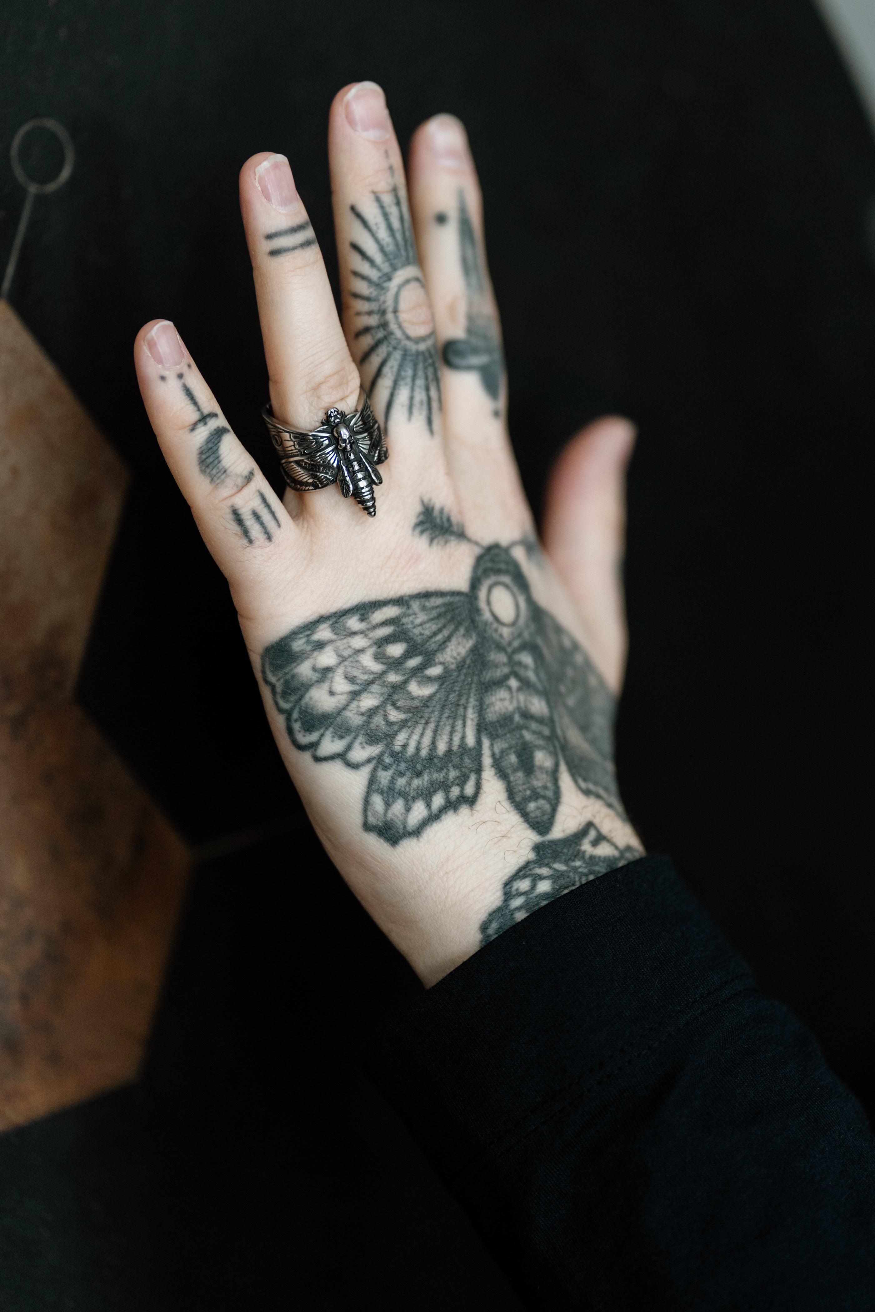 Death's-Head Hawk Moth Ring