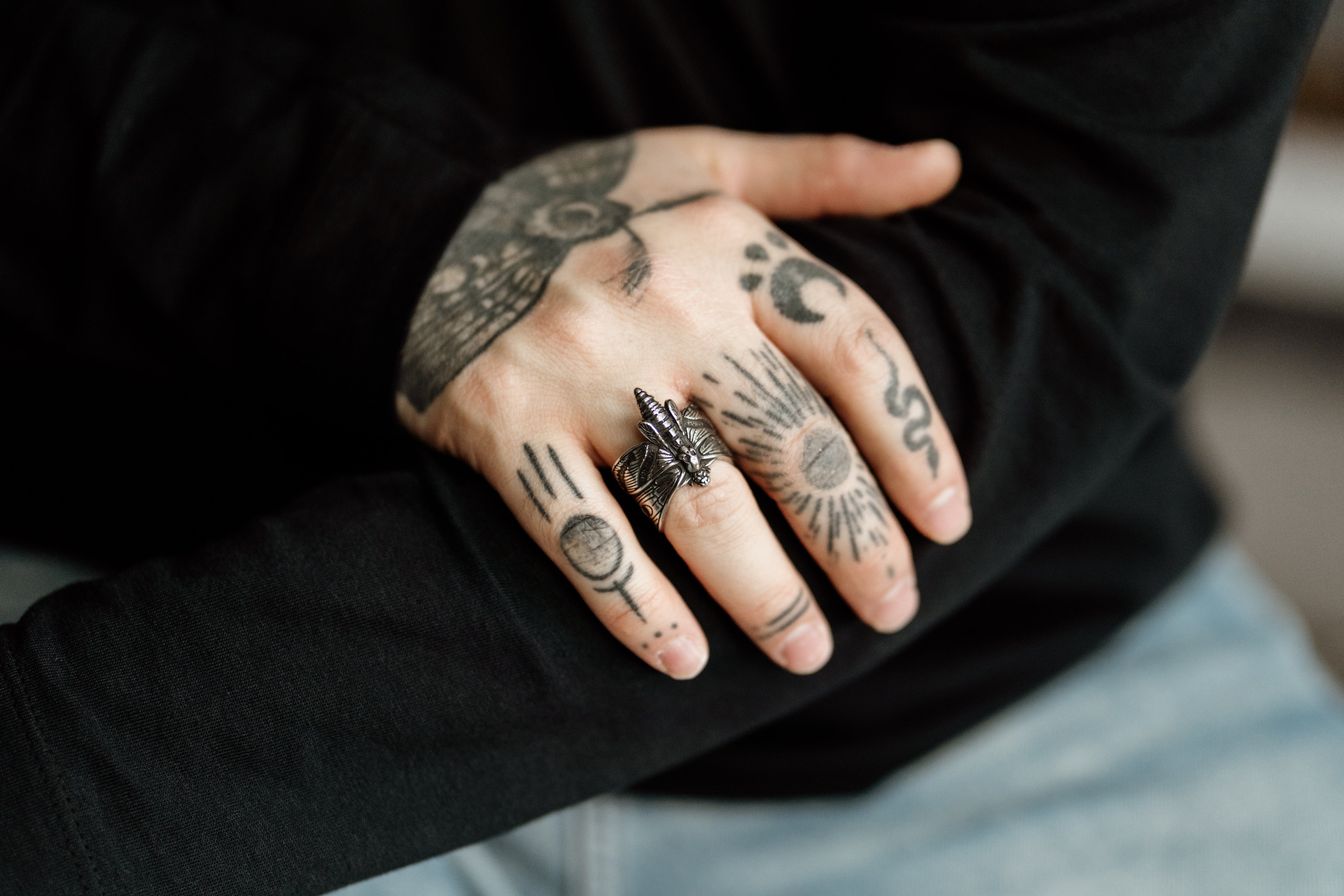 Death's-Head Hawk Moth Ring