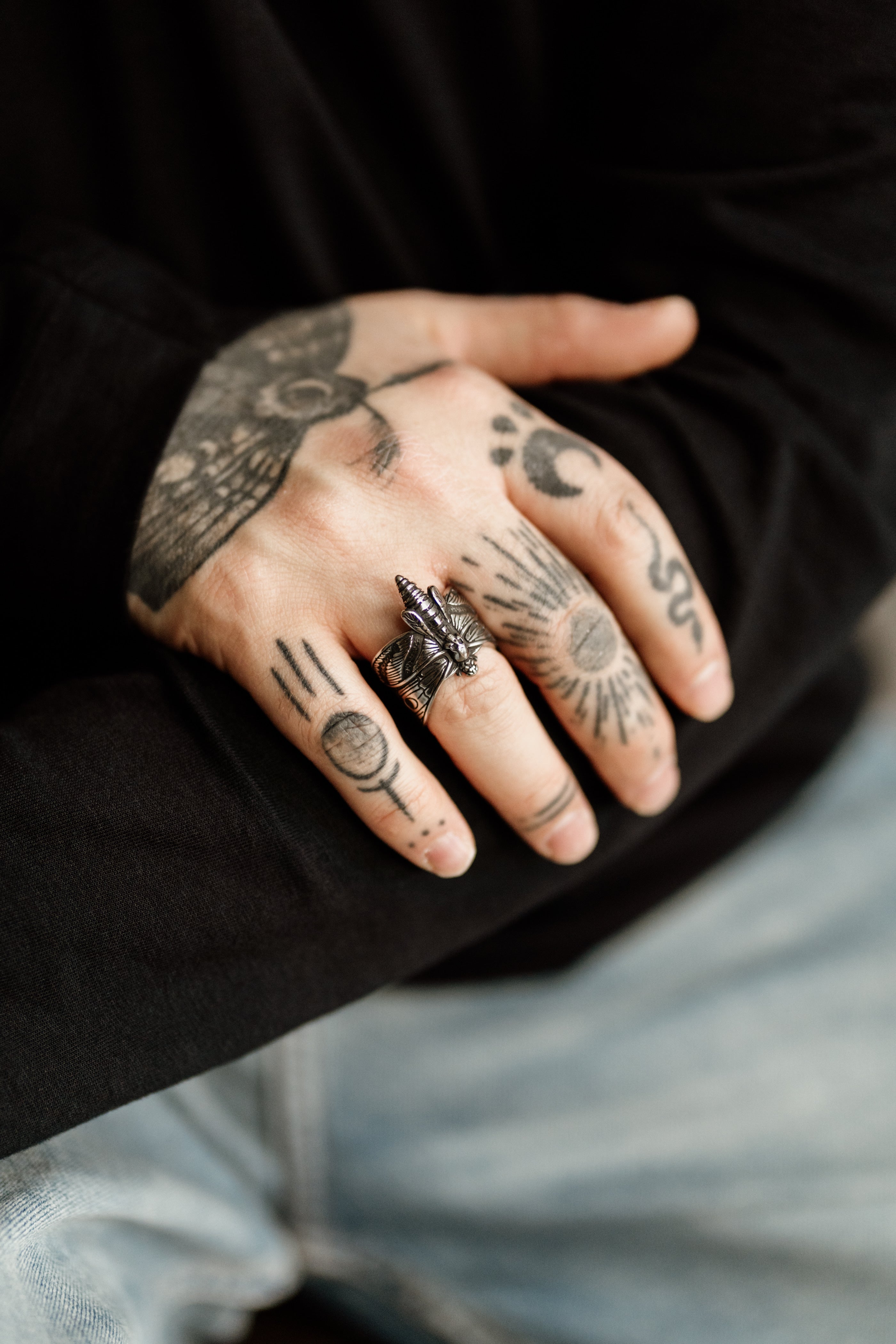 Death's-Head Hawk Moth Ring