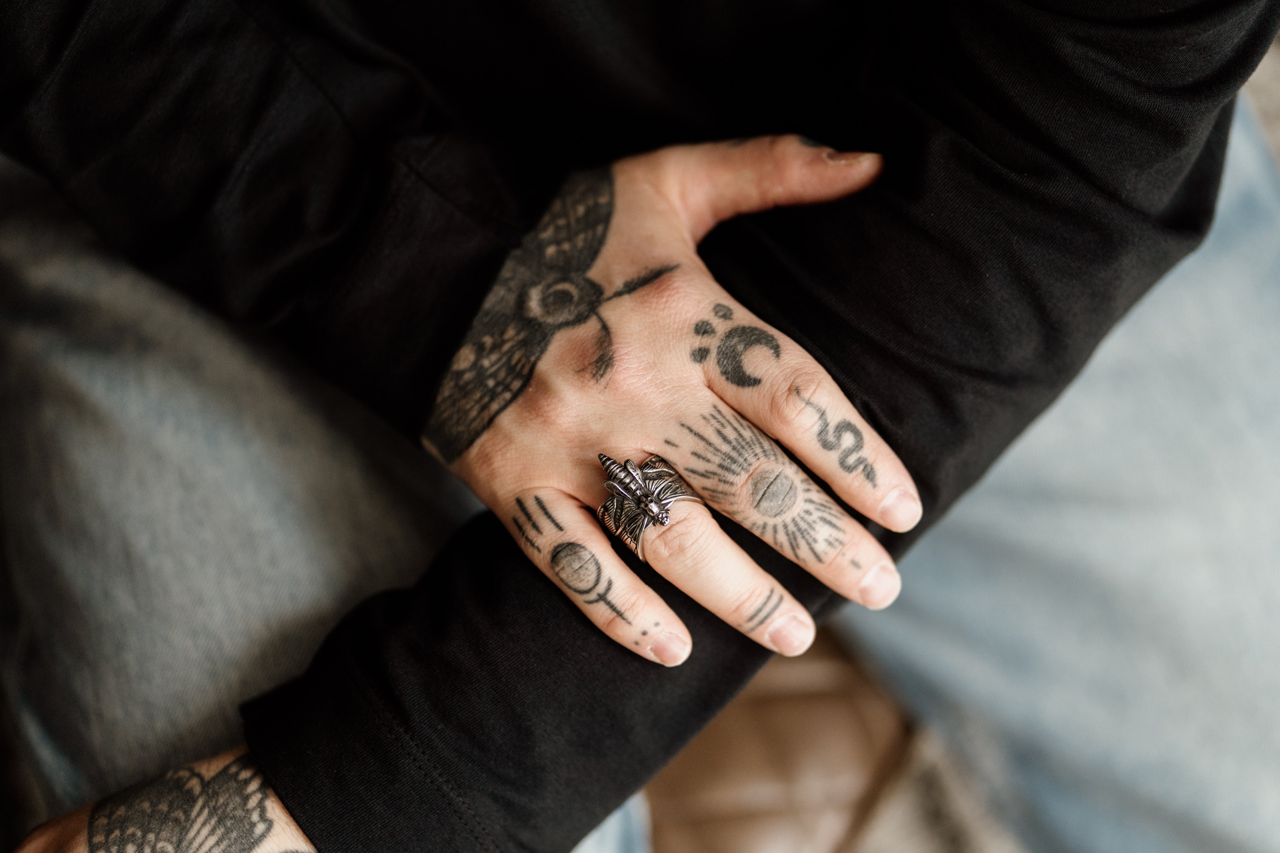 Death's-Head Hawk Moth Ring