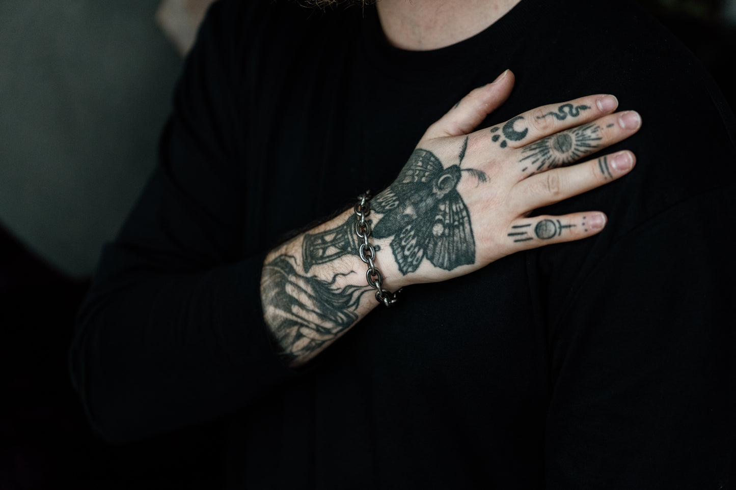 Industrial Biker Stainless Steel Chain Link Bracelet