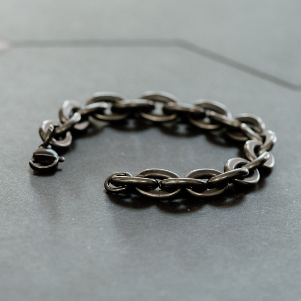Industrial Biker Stainless Steel Chain Link Bracelet