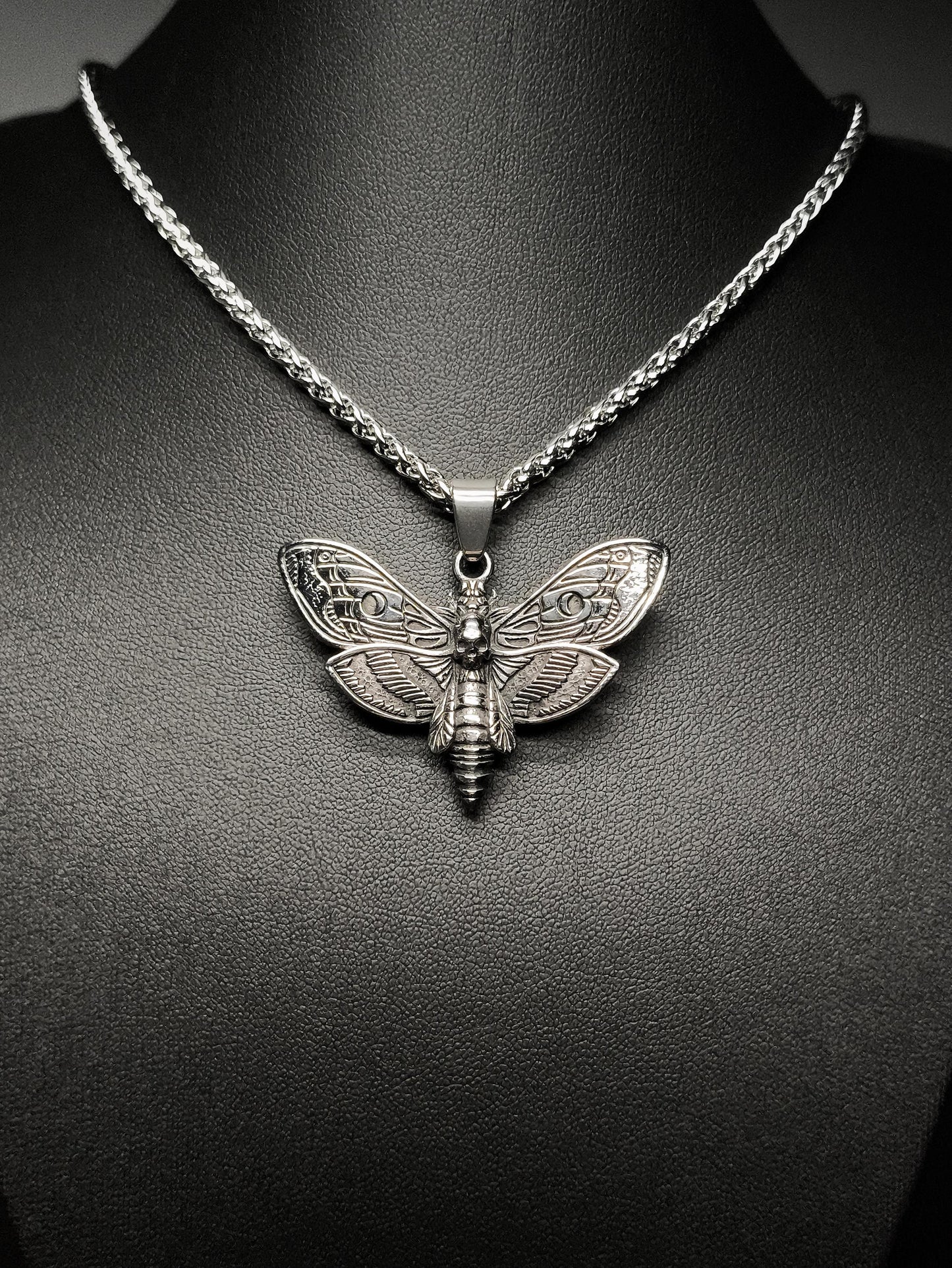 Death's-Head Hawk Moth Pendant Necklace