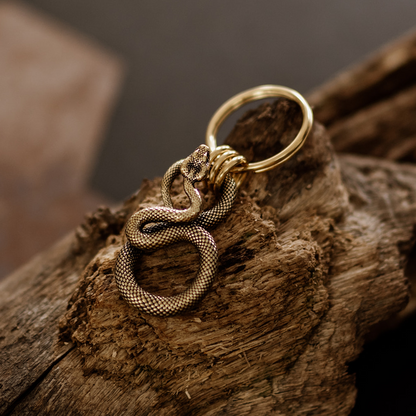 Coiled Serpent Keyring
