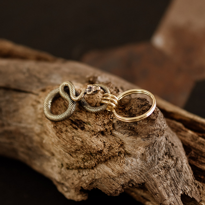 Coiled Serpent Keyring