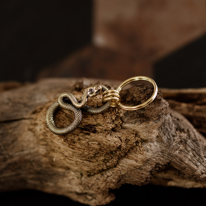 Coiled Serpent Keyring