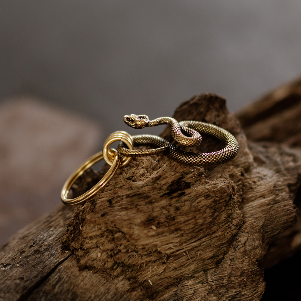 Coiled Serpent Keyring
