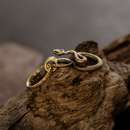 Coiled Serpent Keyring