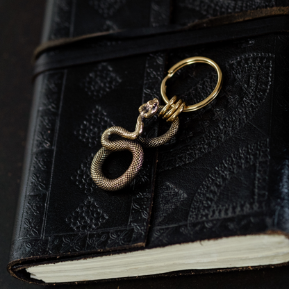 Coiled Serpent Keyring